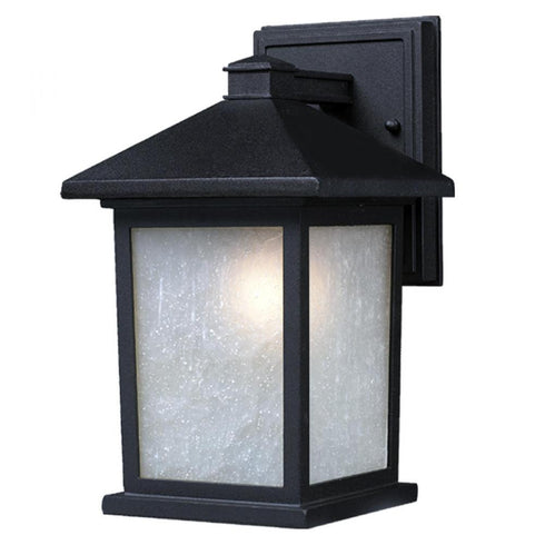 Z-Lite Holbrook 1 Light Outdoor Wall Light in Black Finish Model: 507B-BK
