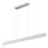 Z-Lite Hudson 1 Light Linear Chandelier in Brushed Nickel Finish Model: 1016-55L-BN-LED