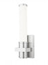 Z-Lite Idris 1 Light Wall Sconce in Brushed Nickel Finish Model: 1019-1S-BN-LED
