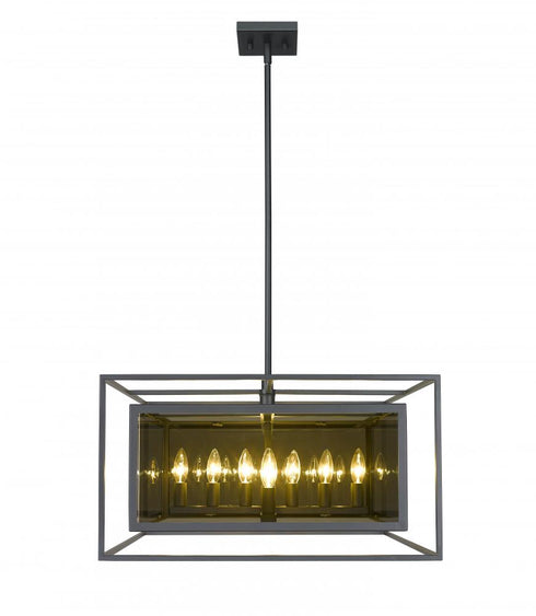 Z-Lite Infinity 12 Light Chandelier in Misty Charcoal Finish Model: 802P24-MC