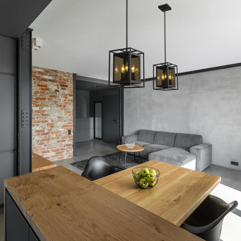 Z-Lite Infinity 3 Light Pendant in Misty Charcoal Finish Model: 802MP-MC