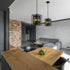 Z-Lite Infinity 3 Light Pendant in Misty Charcoal Finish Model: 802MP-MC