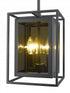 Z-Lite Infinity 3 Light Pendant in Misty Charcoal Finish Model: 802MP-MC