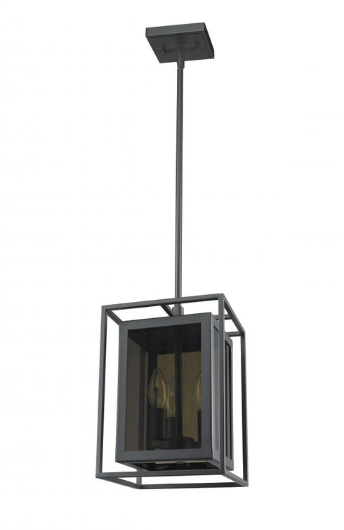 Z-Lite Infinity 3 Light Pendant in Misty Charcoal Finish Model: 802MP-MC