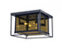 Z-Lite Infinity 4 Light Flush Mount in Misty Charcoal Finish Model: 802F16-MC