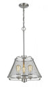 Z-Lite Iuka 3 Light Pendant in Brushed Nickel Finish Model: 451-16BN