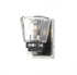 Z-Lite Jackson 1 Light Wall Sconce in Brushed Nickel + Matte Black Finish Model: 474-1S-BN-MB