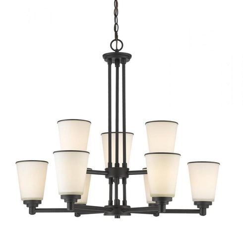 Z-Lite Jarra 9 Light Chandelier in Bronze Finish Model: 432-9BRZ