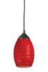 Z-Lite Jazz 1 Light Pendant in Sand Black Finish Model: 131-BLUE