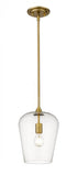 Z-Lite Joliet 1 Light Pendant in Brushed Nickel Finish Model: 473P9-BN