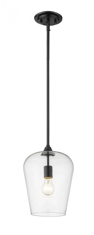 Z-Lite Joliet 1 Light Pendant in Brushed Nickel Finish Model: 473P9-BN