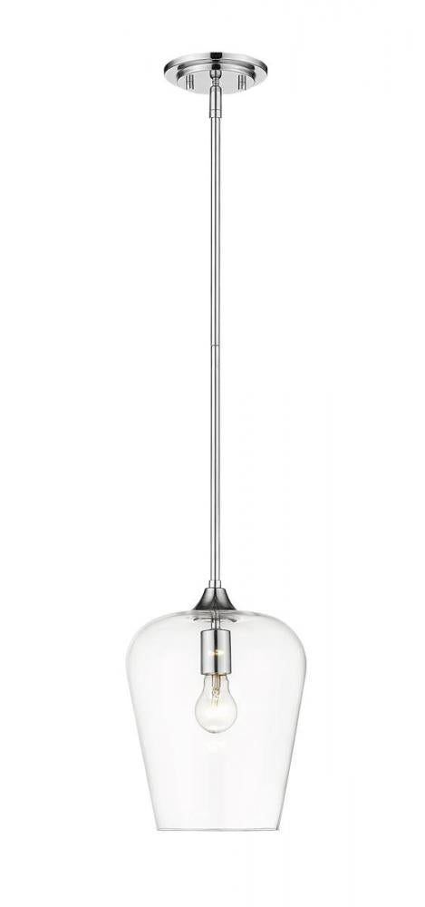 Z-Lite Joliet 1 Light Pendant in Brushed Nickel Finish Model: 473P9-BN