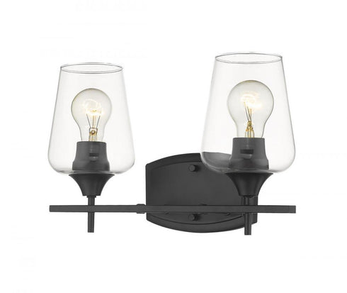 Z-Lite Joliet 2 Light Vanity in Brushed Nickel Finish Model: 473-2V-BN