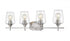 Z-Lite Joliet 4 Light Vanity in Brushed Nickel Finish Model: 473-4V-BN