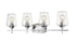 Z-Lite Joliet 4 Light Vanity in Brushed Nickel Finish Model: 473-4V-BN