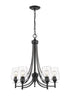 Z-Lite Joliet 5 Light Chandelier in Brushed Nickel Finish Model: 473-5BN