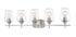Z-Lite Joliet 5 Light Vanity in Brushed Nickel Finish Model: 473-5V-BN