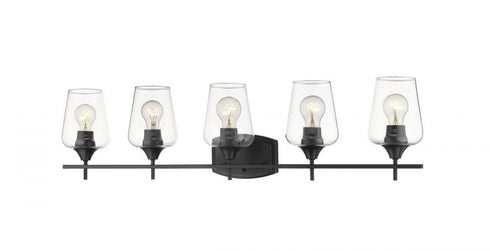 Z-Lite Joliet 5 Light Vanity in Brushed Nickel Finish Model: 473-5V-BN
