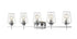 Z-Lite Joliet 5 Light Vanity in Brushed Nickel Finish Model: 473-5V-BN