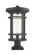 Z-Lite Jordan 1 Light Outdoor Pier Mounted Fixture in Black Finish Model: 570PHXL-533PM-BK