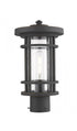 Z-Lite Jordan 1 Light Outdoor Post Mount Fixture in Black Finish Model: 570PHM-BK