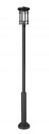 Z-Lite Jordan 1 Light Outdoor Post Mount Fixture in Black Finish Model: 570PHXL-5010P-BK
