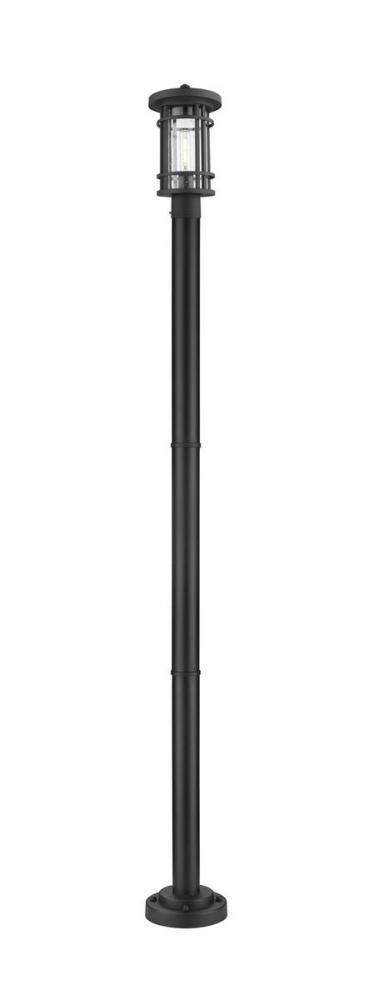 Z-Lite Jordan 1 Light Outdoor Post Mounted Fixture in Black Finish Model: 570PHM-567P-BK