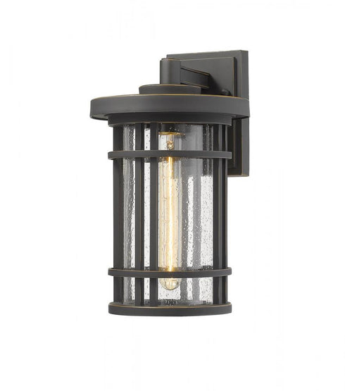 Z-Lite Jordan 1 Light Outdoor Wall Light in Black Finish Model: 570M-BK