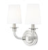 Z-Lite Katerina 2 Light Wall Sconce in Brushed Nickel Finish Model: 1950-2S-BN