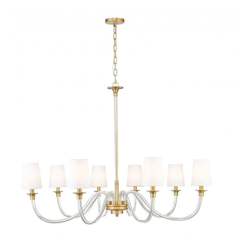 Z-Lite Katerina 8 Light Chandelier in Brushed Nickel Finish Model: 1950-8BN