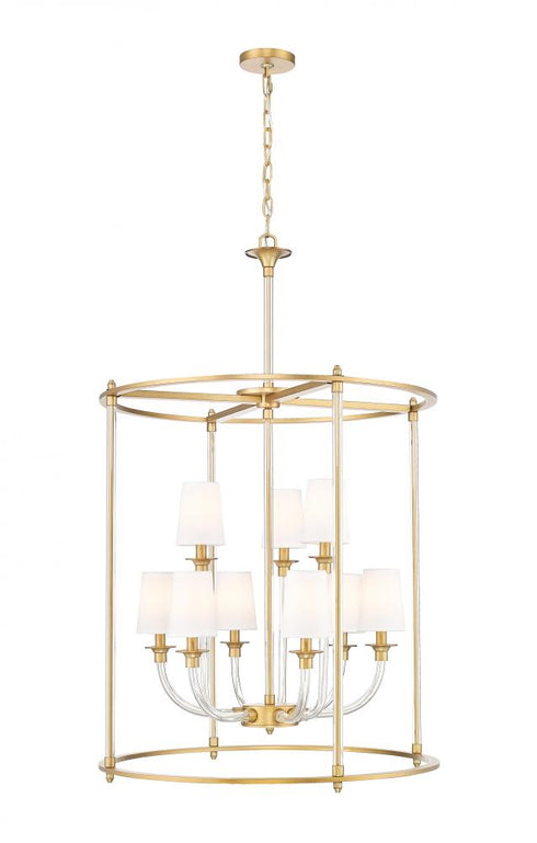 Z-Lite Katerina 9 Light Chandelier in Brushed Nickel Finish Model: 1950-9C-BN