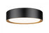 Z-Lite Kawan 1 Light Flush Mount in Brushed Nickel Finish Model: 1014F12-BN-LED
