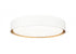 Z-Lite Kawan 1 Light Flush Mount in Brushed Nickel Finish Model: 1014F16-BN-LED