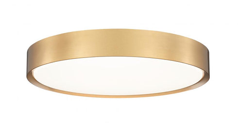 Z-Lite Kawan 1 Light Flush Mount in Brushed Nickel Finish Model: 1014F20-BN-LED
