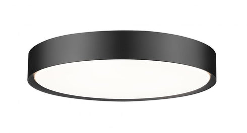 Z-Lite Kawan 1 Light Flush Mount in Brushed Nickel Finish Model: 1014F20-BN-LED