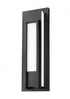 Z-Lite Keaton 1 Light Outdoor Wall Light in Black Finish Model: 520B-BK-LED