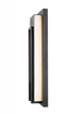Z-Lite Keaton 1 Light Outdoor Wall Light in Black Finish Model: 520B-BK-LED