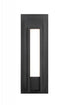 Z-Lite Keaton 1 Light Outdoor Wall Light in Black Finish Model: 520M-BK-LED