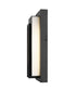 Z-Lite Keaton 1 Light Outdoor Wall Light in Black Finish Model: 520S-BK-LED