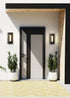 Z-Lite Keaton 1 Light Outdoor Wall Light in Black Finish Model: 520S-BK-LED