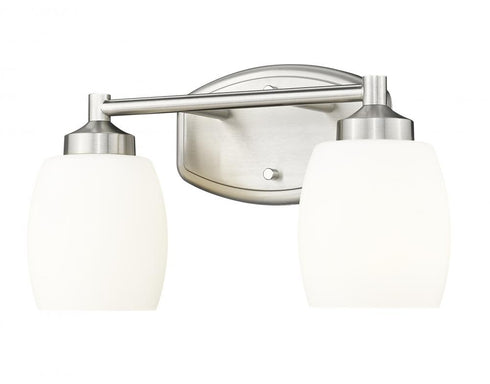 Z-Lite Kendrick 2 Light Vanity in Brushed Nickel Finish Model: 745-2V-BN