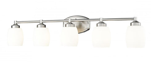 Z-Lite Kendrick 5 Light Vanity in Brushed Nickel Finish Model: 745-5V-BN