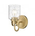 Z-Lite Kinsley 1 Light Wall Sconce in Brushed Nickel Finish Model: 340-1S-BN