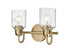Z-Lite Kinsley 2 Light Vanity in Brushed Nickel Finish Model: 340-2V-BN