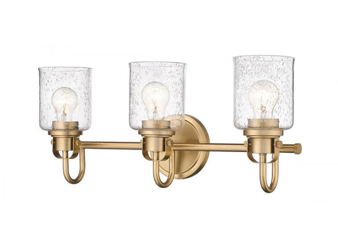 Z-Lite Kinsley 3 Light Vanity in Brushed Nickel Finish Model: 340-3V-BN