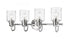 Z-Lite Kinsley 4 Light Vanity in Brushed Nickel Finish Model: 340-4V-BN
