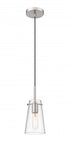 Z-Lite Kira 1 Light Pendant in Brushed Nickel Finish Model: 7508MP-BN