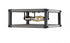 Z-Lite Kirkland 3 Light Flush Mount in Ashen Barnboard Finish Model: 472F3S-ABB