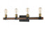 Z-Lite Kirkland 4 Light Vanity in Rustic Mahogany Finish Model: 472-4V-RM