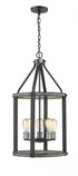 Z-Lite Kirkland 5 Light Chandelier in Ashen Barnboard Finish Model: 472-5P-ABB
